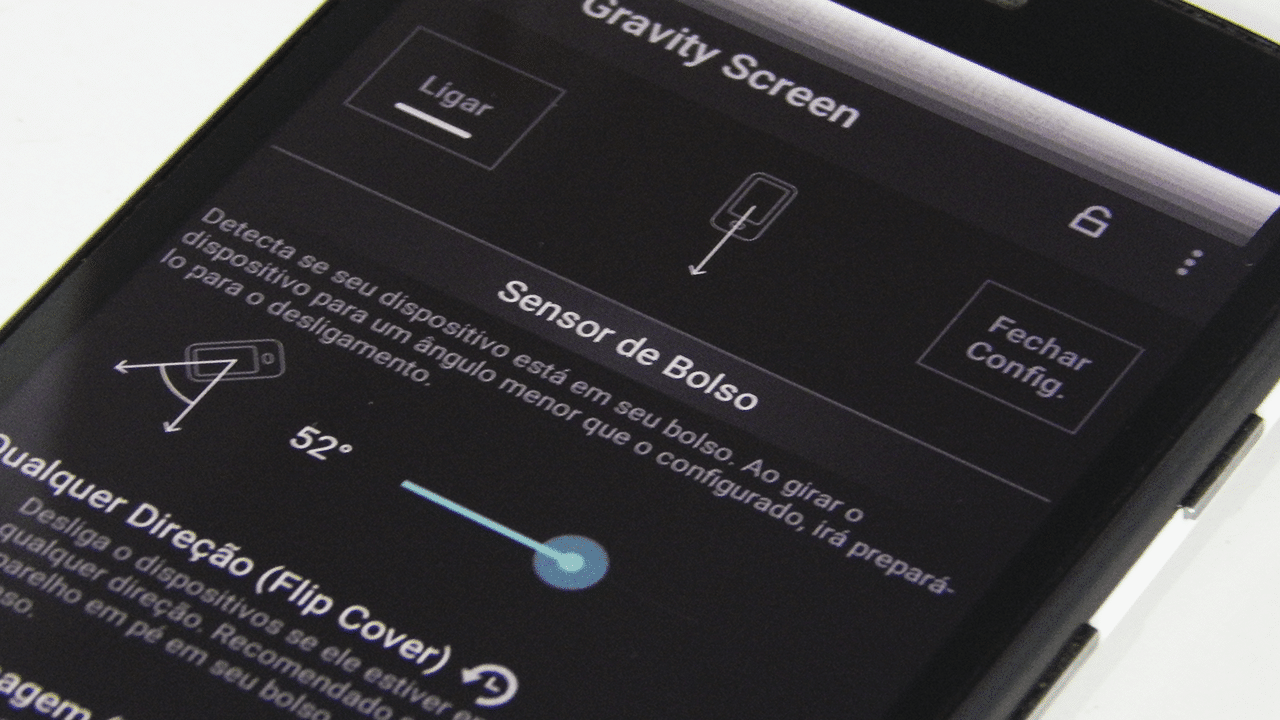 Ligar a tela do celular passando a mão em cima