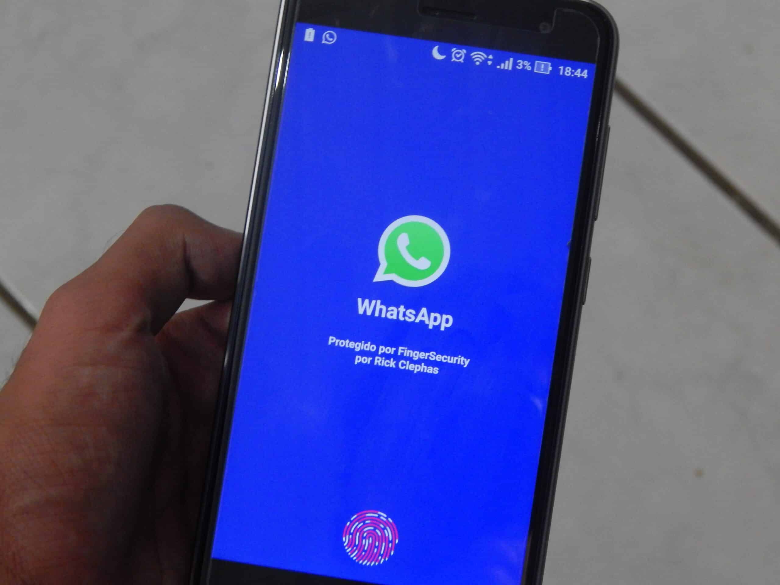 Bloquear aplicativos com a digital