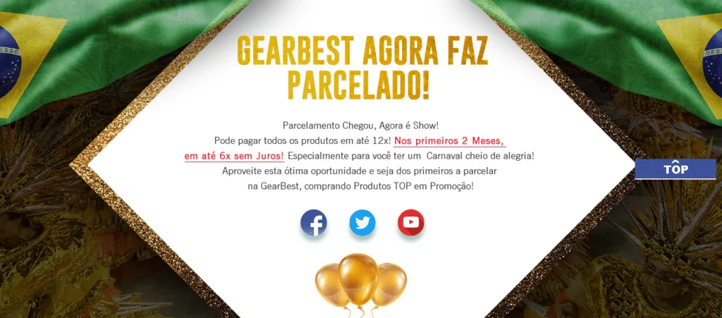 GearBest agora permite parcelamento em até 12x 15 GEARBEST PARCELADO