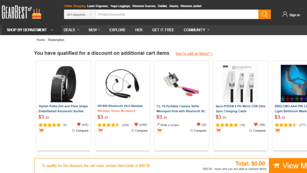 GearBest Anniversary Promotions 1