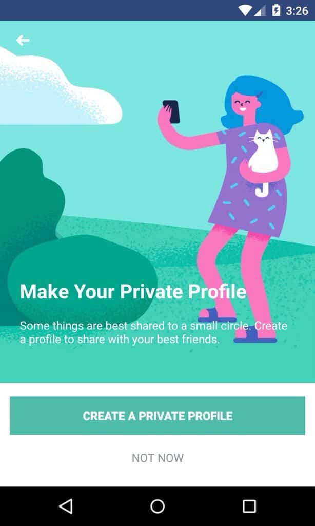 Private profile on facebook - New profile type 1 Private Facebook Profile