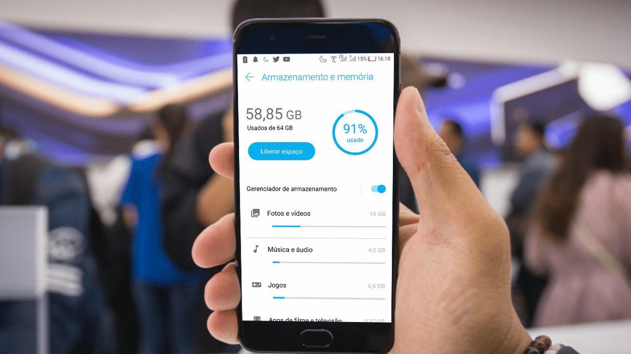 Liberar espaço android 8.0