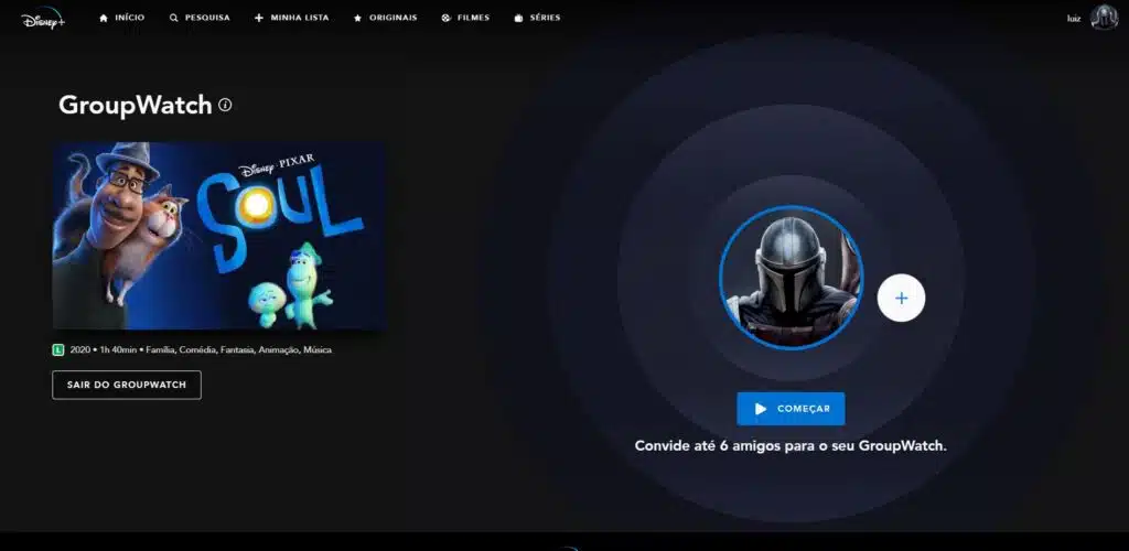 Como assistir filmes com seus amigos na Netflix, Disney+ e Prime Vídeo - Watch Party 3 group watch disney+ plus