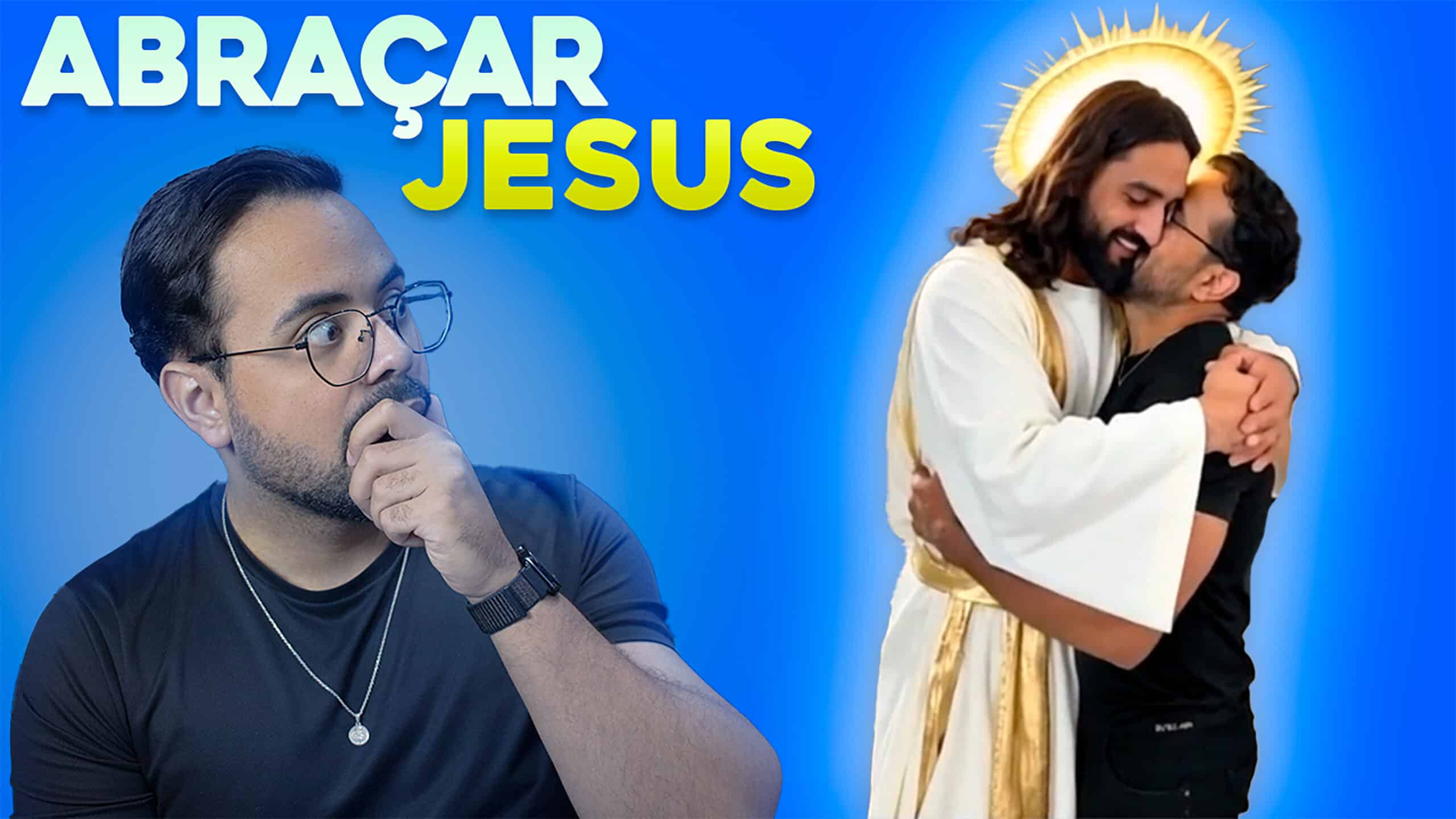 como fazer video abraçando jesus