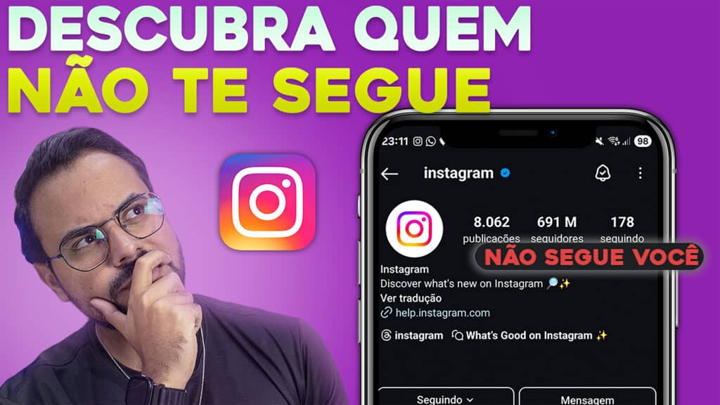Como Ver Quem NÃO TE SEGUE DE VOLTA no Instagram e PARAR DE SEGUIR 1 Como Ver Quem NÃO TE SEGUE DE VOLTA no Instagram e PARAR DE SEGUIR