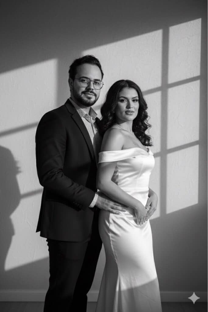 Como fazer trend de foto de casal com IA no Gemini - Prompt casal 3 Como fazer trend de foto de casal com IA no Gemini - Prompt casal 2