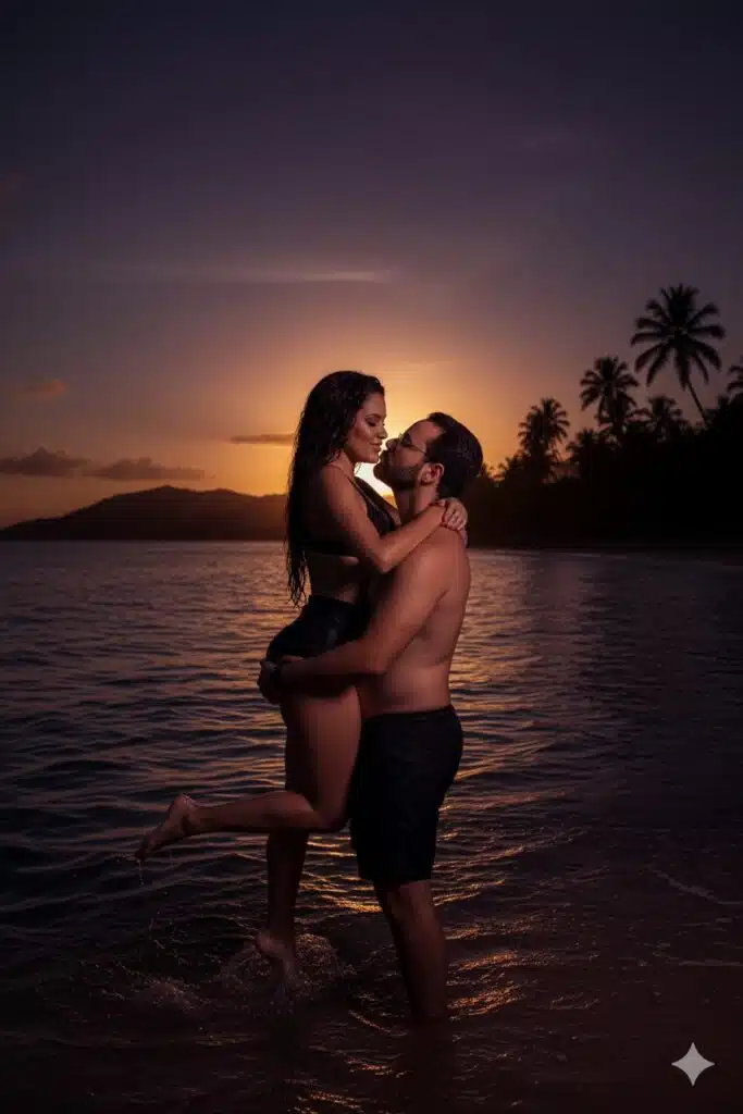 Como fazer trend de foto de casal com IA no Gemini - Prompt casal 4