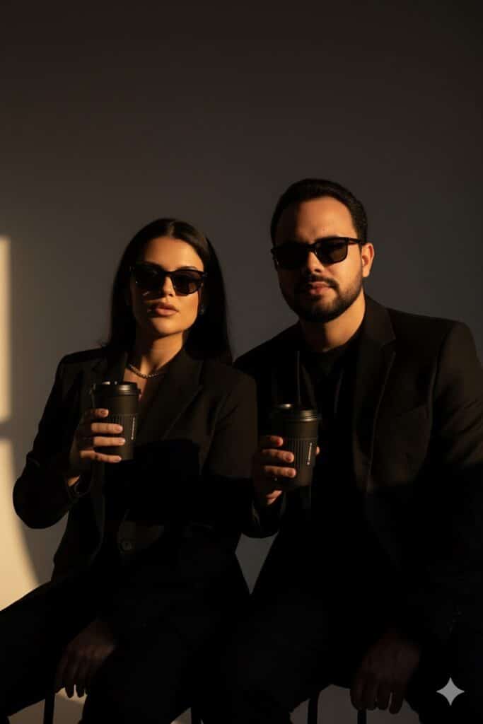 Como fazer trend de foto de casal com IA no Gemini - Prompt casal 4 Como fazer trend de foto de casal com IA no Gemini - Prompt casal 3