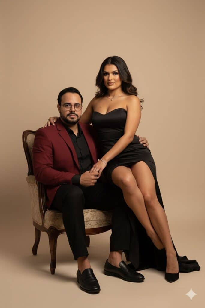 Como fazer trend de foto de casal com IA no Gemini - Prompt casal 2 Como fazer trend de foto de casal com IA no Gemini - Prompt casal 1