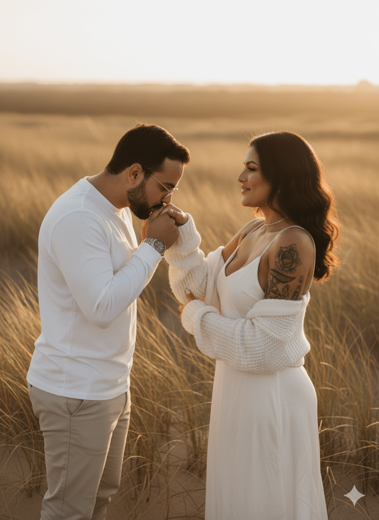 Como fazer trend de foto de casal com IA no Gemini - Prompt casal 1 prompt casal gemini 1