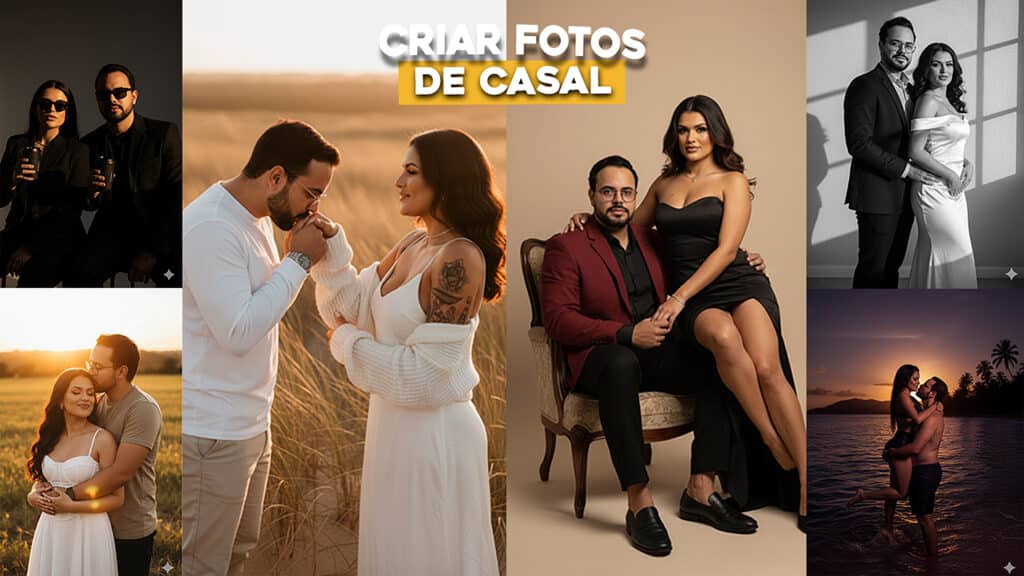 Início 32 prompt de casal gemini