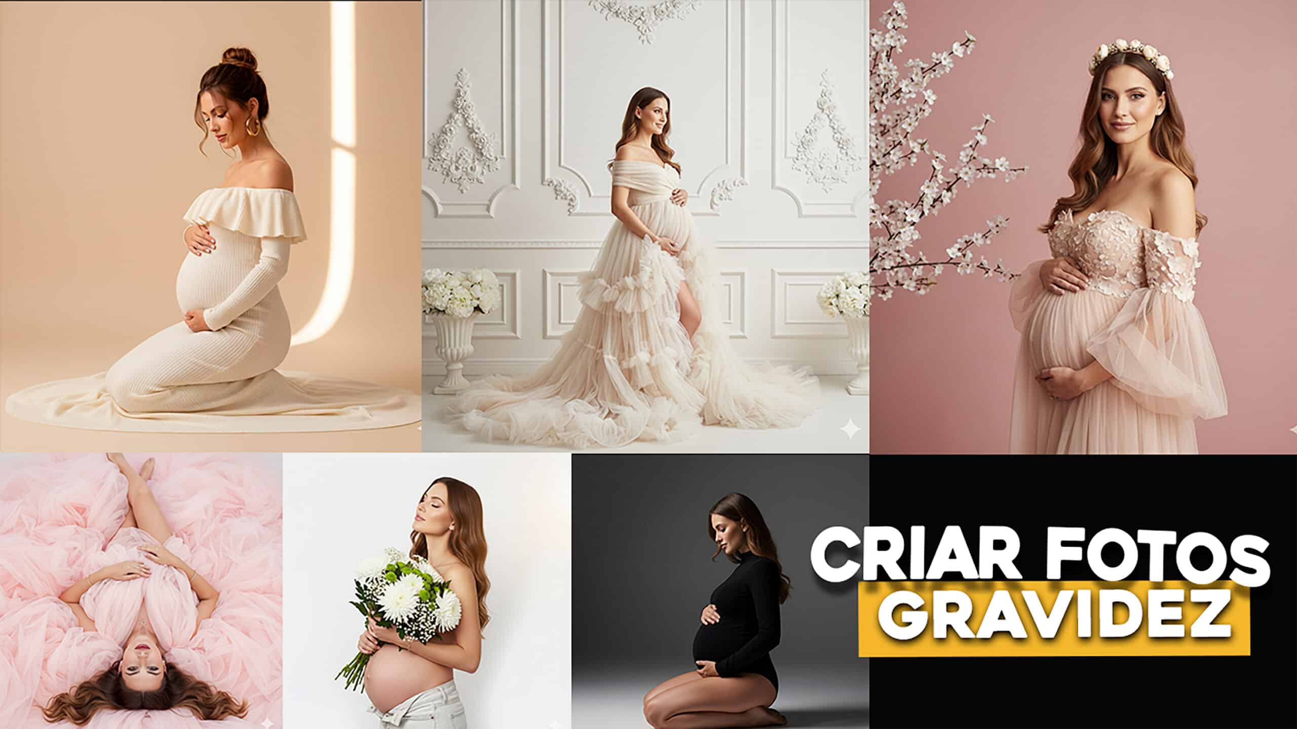 trend foto profissional de gestante no gemini ia - Prompt Gravidez