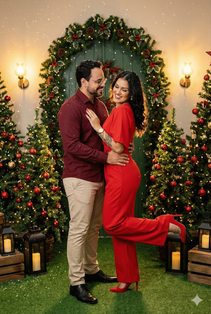 Como fazer trend de foto de casal no natal com IA no Gemini – Prompt natal de casal 3 Como fazer trend de foto de casal no natal com IA no Gemini – Prompt natal de casal 3
