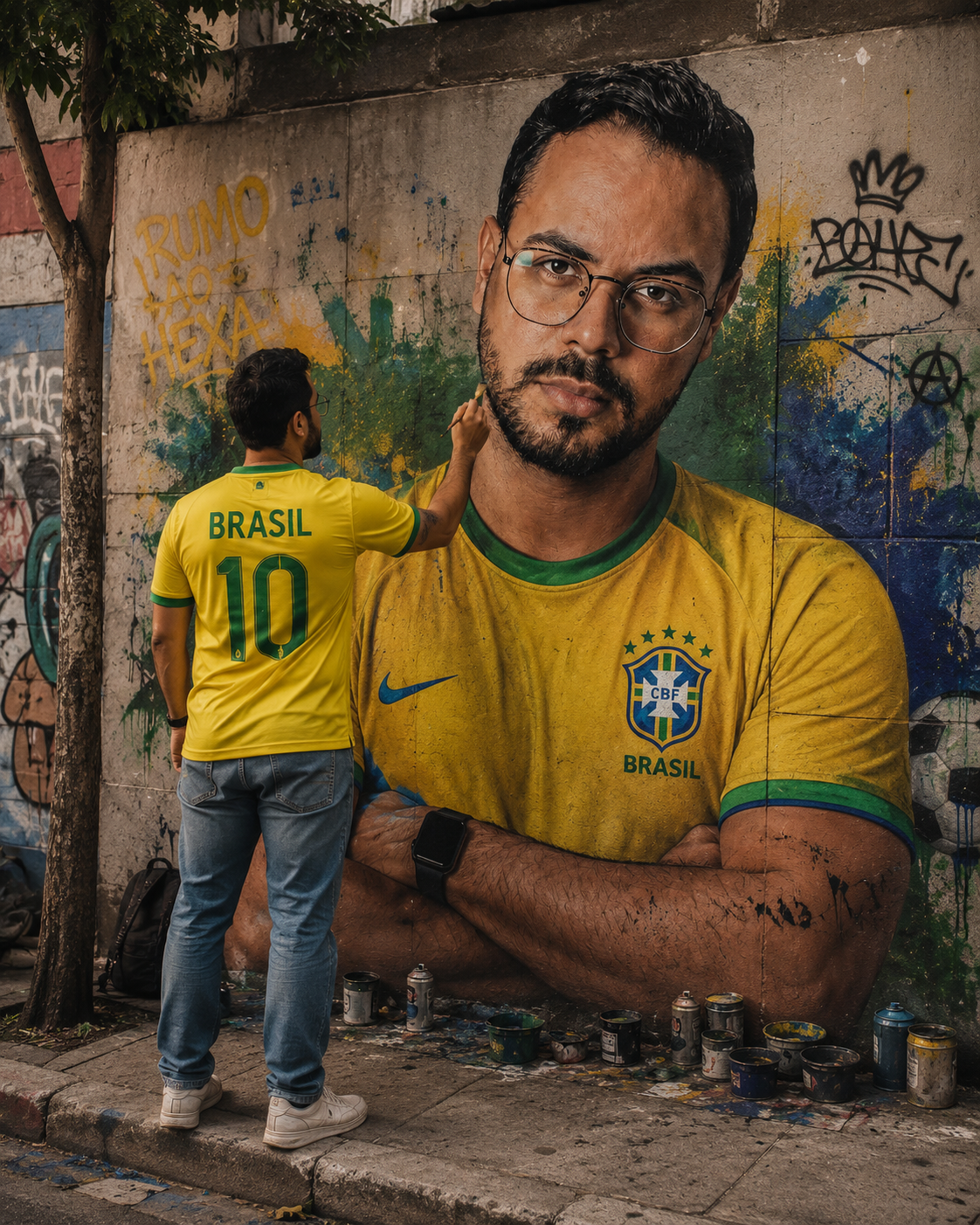 Como Criar Foto da Seleção Brasileira com ChatGPT 1 Exemplo da trend da seleção brasileira criada com IA